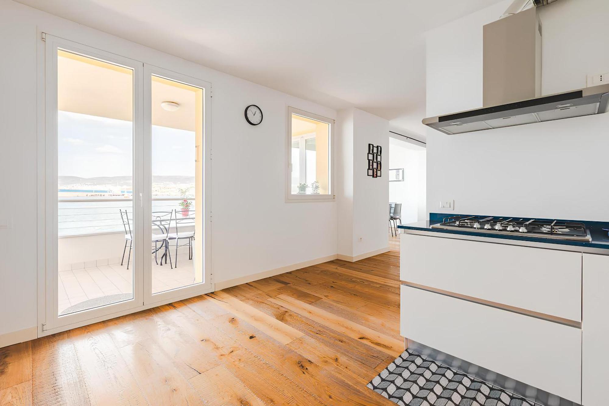 Attico Riva Mare Apartamento Múggia Exterior foto